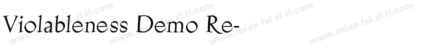 Violableness Demo Re字体转换